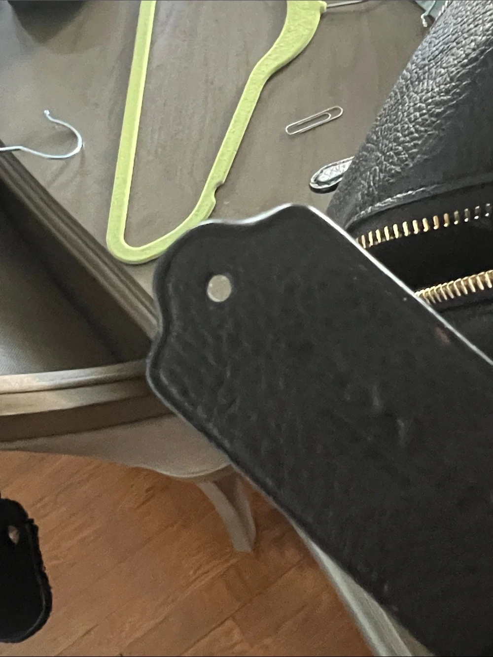 Coach Black Pebbled Leather Backpack with Gold Hardware